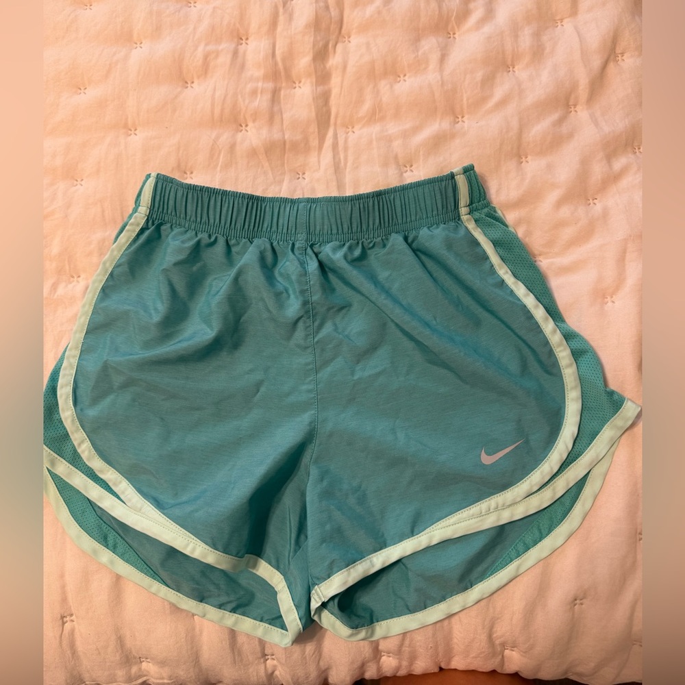 Teal nike shorts
